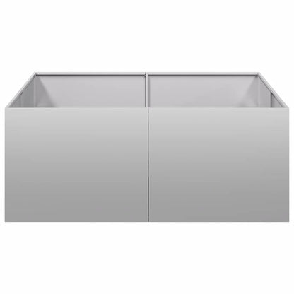 Planter 100x100x40 cm Galvanised Steel