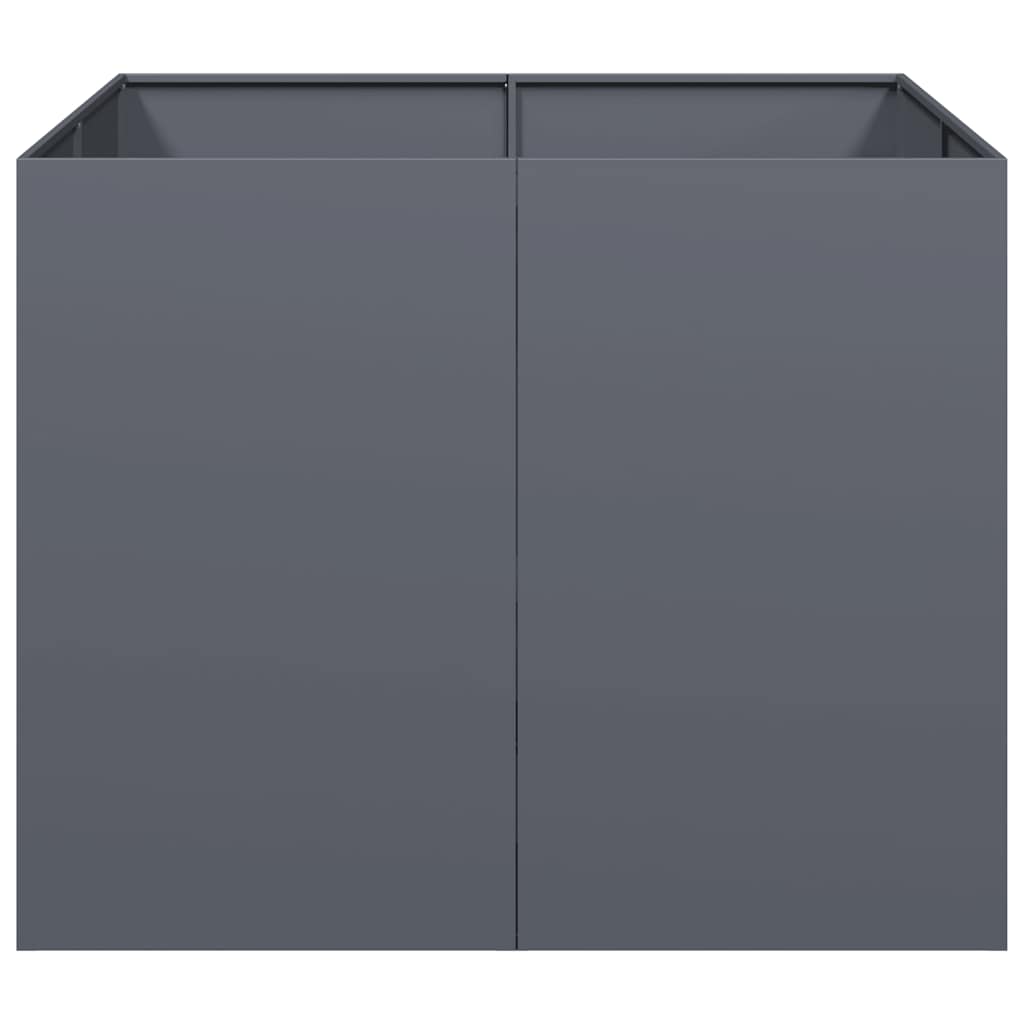 Planter Anthracite 100x100x80 cm Steel