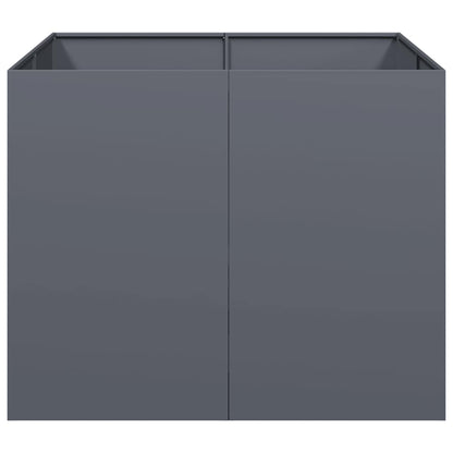 Planter Anthracite 100x100x80 cm Steel