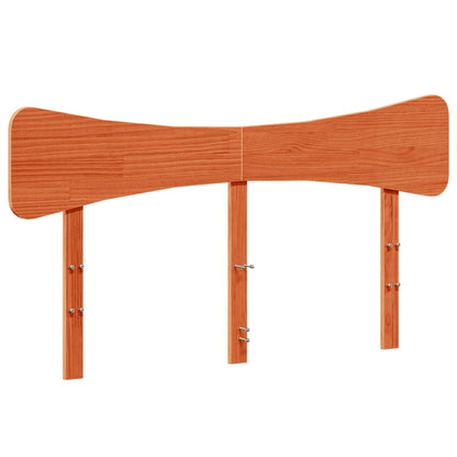 Bed Frame without Mattress Wax Brown 140x190 cm Solid Wood Pine