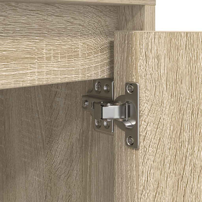 Bedside Cabinet with LED Lights Sonoma Oak 38x34x50 cm