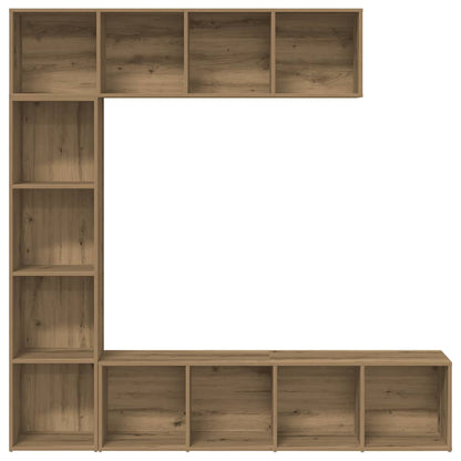 Book Cabinets 3 pcs Artisan Oak Engineered Wood