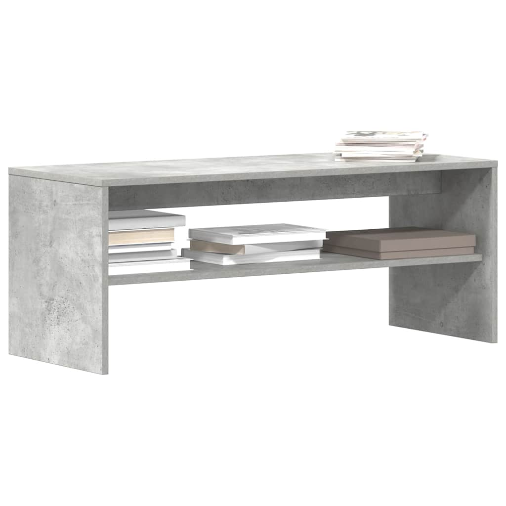 TV Cabinet Concrete Grey 100x40x40 cm Engineered Wood