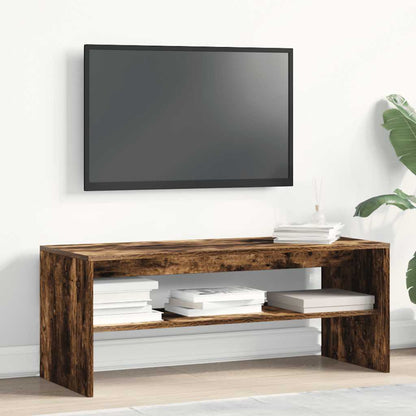 TV Cabinet Smoked Oak 100x40x40 cm Engineered Wood