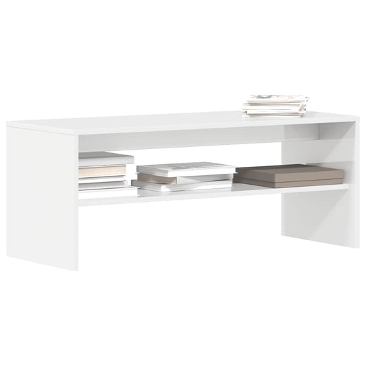 TV Cabinet High Gloss White 100x40x40 cm Engineered Wood