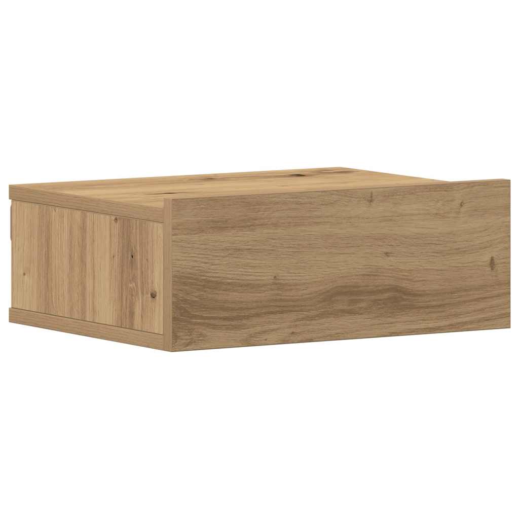 Floating Nightstand Artisan Oak 40x32x15 cm Engineered Wood