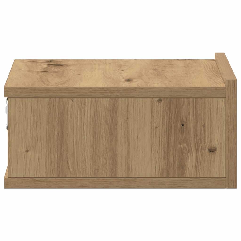 Floating Nightstand Artisan Oak 40x32x15 cm Engineered Wood