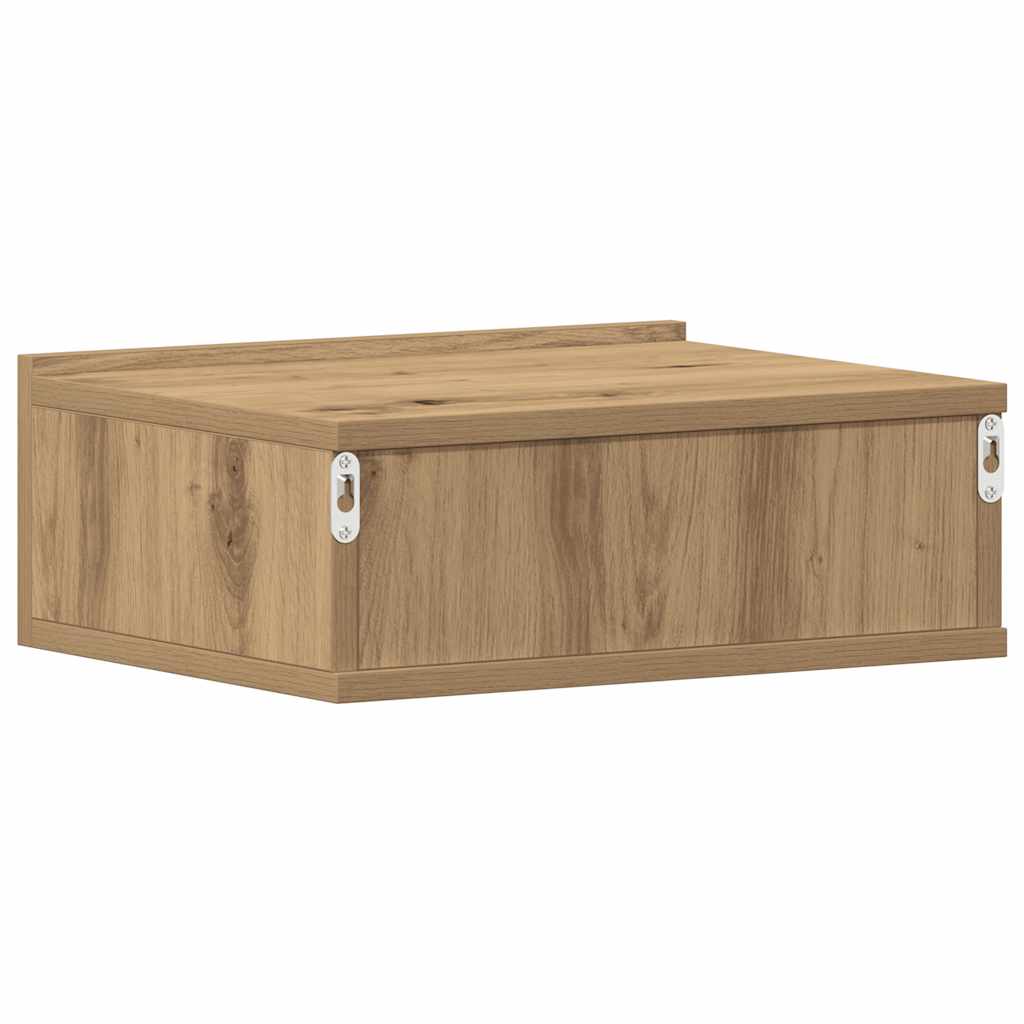 Floating Nightstand Artisan Oak 40x32x15 cm Engineered Wood