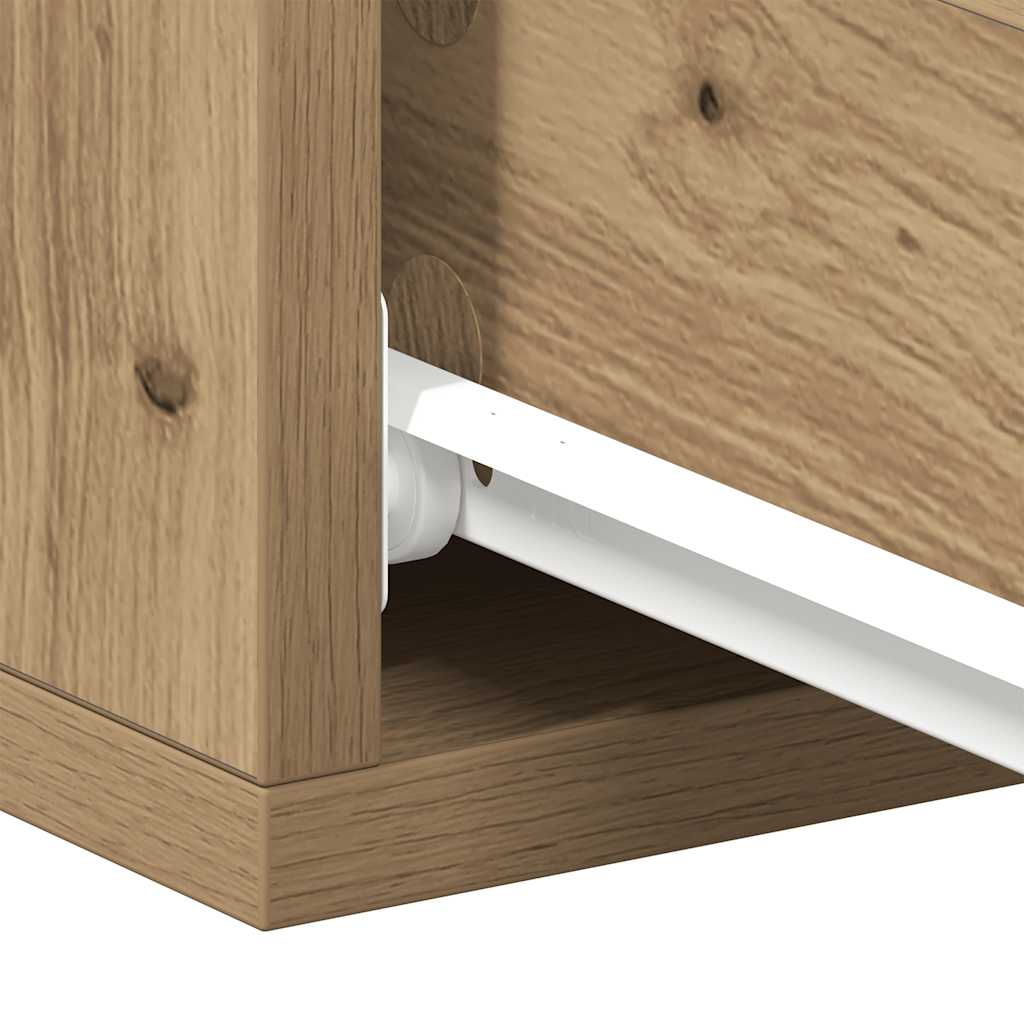 Floating Nightstand Artisan Oak 40x32x15 cm Engineered Wood