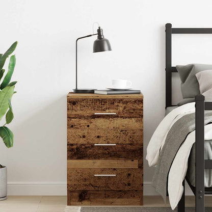 Bedside Cabinet Old Wood 38x35x55 cm Engineered Wood