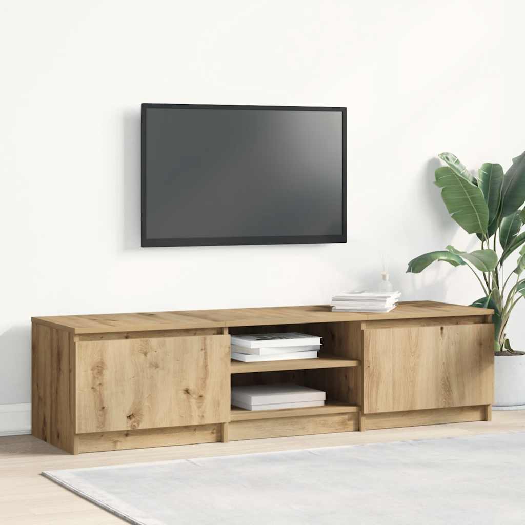 TV Cabinet Artisan Oak 140x40x36 cm Engineered Wood