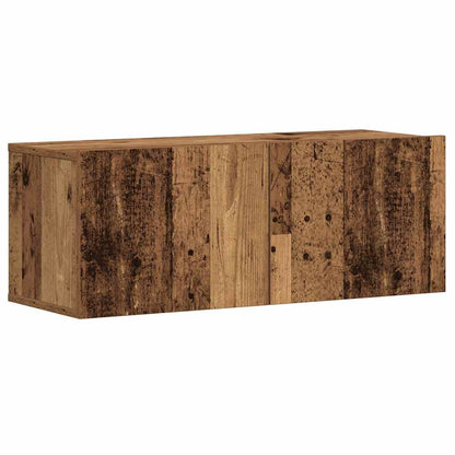 Wall Mounted TV cabinets 3 pcs Old Wood Engineered Wood