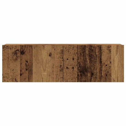 7 Piece TV Cabinet Set Wall-mounted Old Wood Engineered Wood