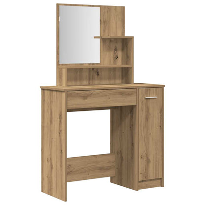 Dressing Table Set Artisan Oak Engineered Wood