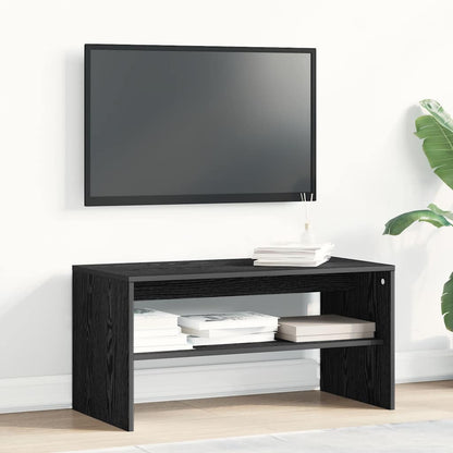 TV Cabinet Black Oak 80x40x40 cm Engineered Wood