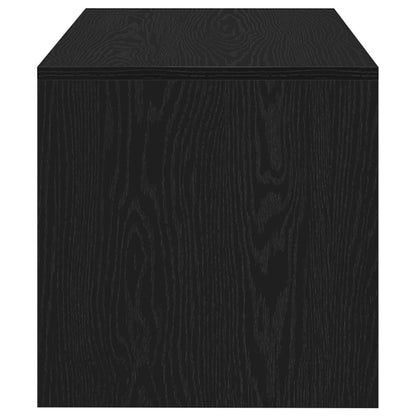 TV Cabinet Black Oak 80x40x40 cm Engineered Wood