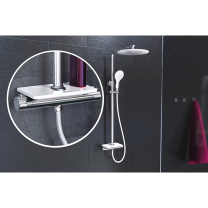 EISL Overhead Shower Set with Thermostatic Mixer GRANDE VITA Chrome-white