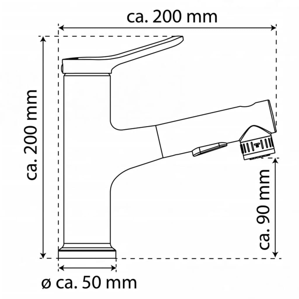 EISL Basin Mixer VARIABILE with Pull-out Spray Chrome