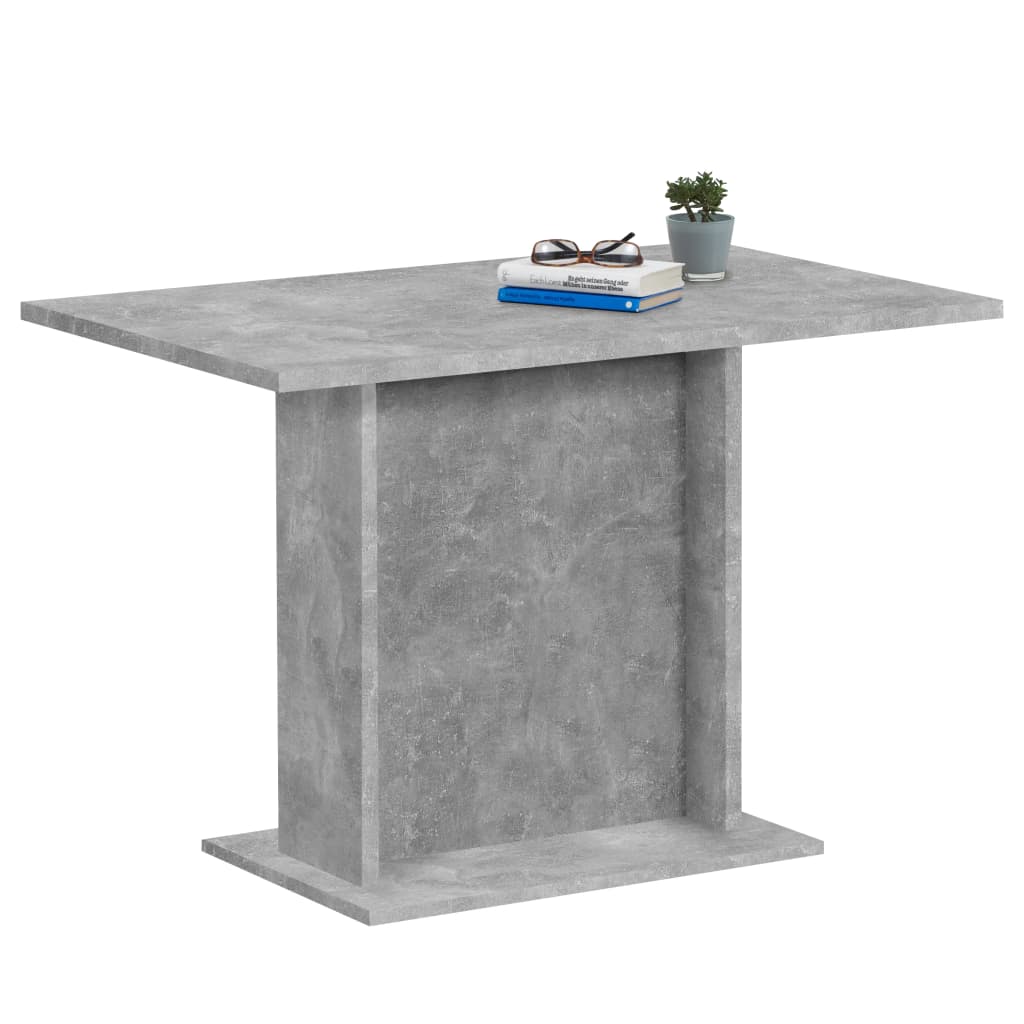 FMD Dining Table 110cm Concrete Grey