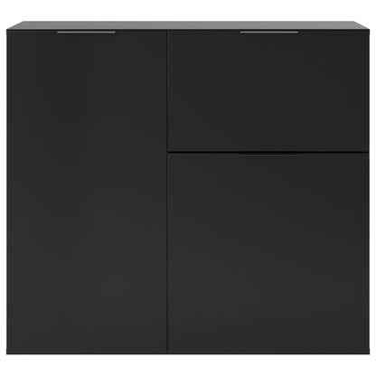 FMD Dresser with Drawer and Doors 89.1x31.7x81.3 cm Black