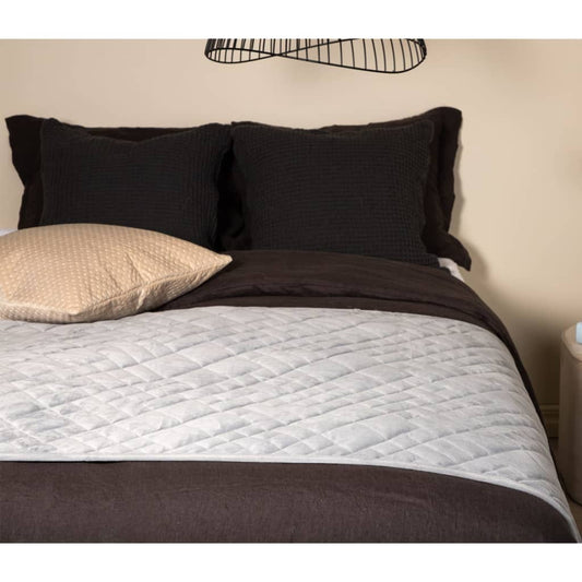 Venture Home Bedspread Jilly 80x260 cm Polyester Light Grey