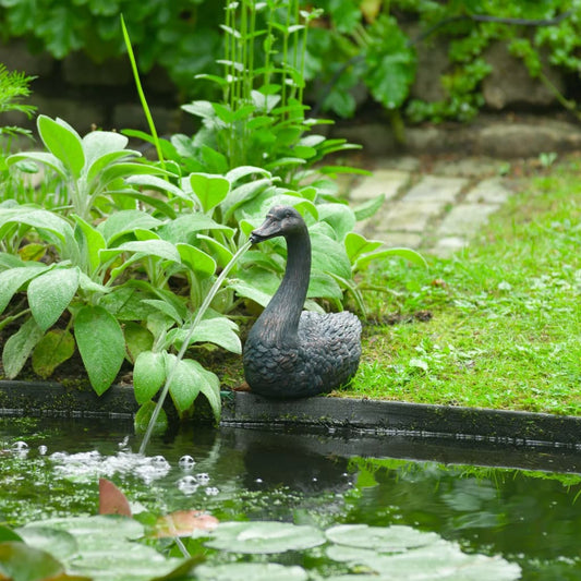 Ubbink Floating Spitter Garden Fountain Swan
