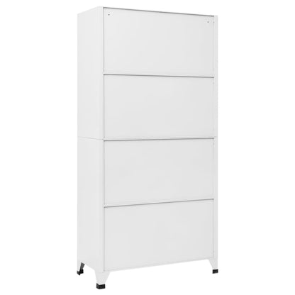 Locker Cabinet with 9 Compartments Steel 90x45x180 cm Grey