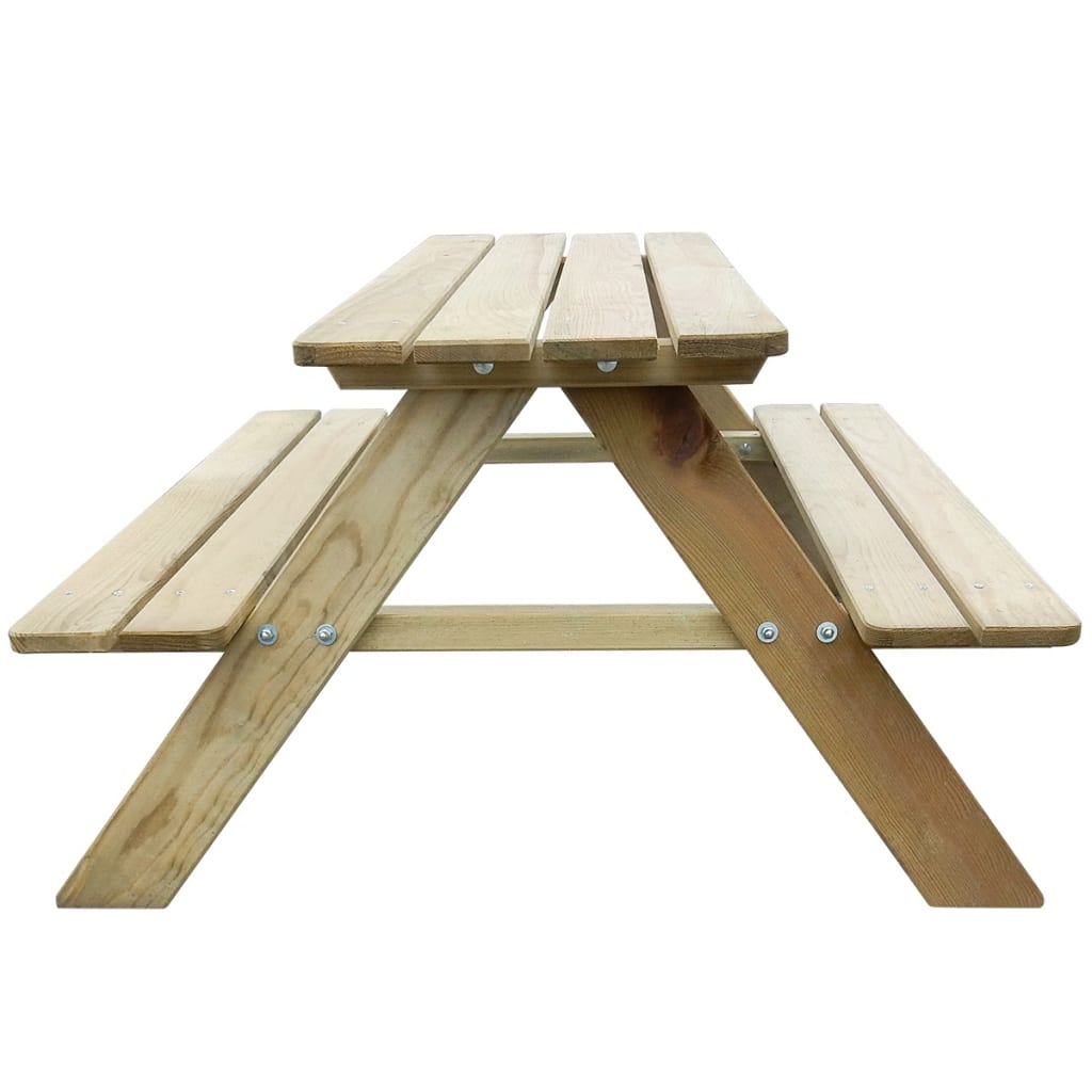 Kid's Picnic Table 89 x 89.6 x 50.8 cm Pinewood