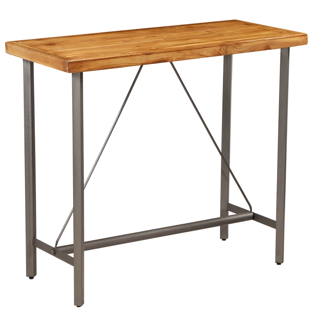 Bar Table Solid Reclaimed Teak 120x58x106 cm