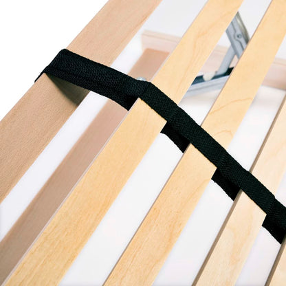 Slatted Bed Base without Mattress with 28 Slats 7 Zones 100x200 cm
