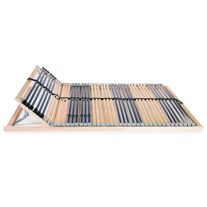 Slatted Bed Base with 42 Slats 7 Zones 100x200 cm