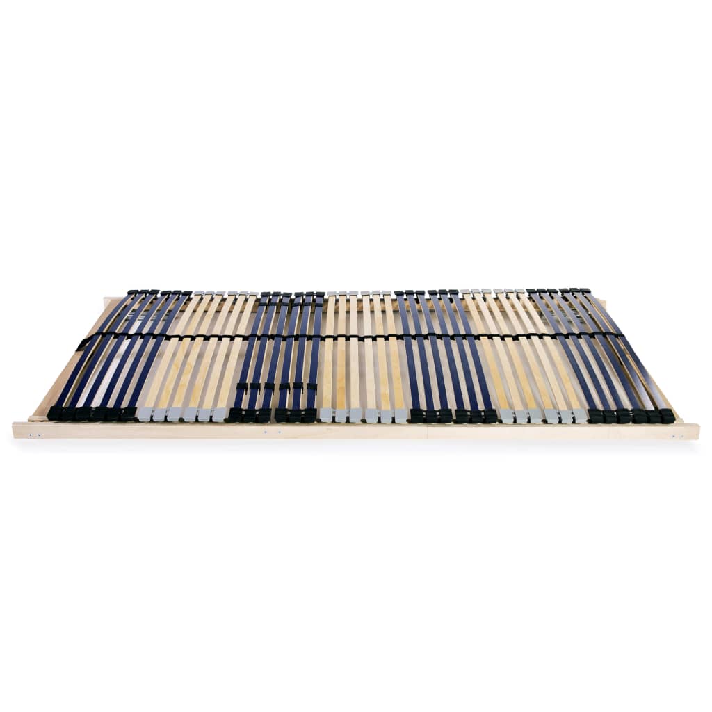 Slatted Bed Base without Mattress with 42 Slats 7 Zones 100x200 cm