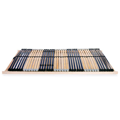 Slatted Bed Base without Mattress with 42 Slats 7 Zones 120x200 cm
