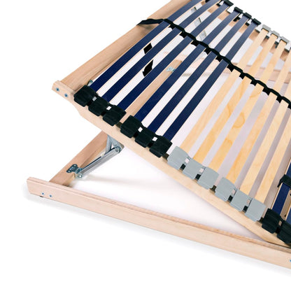 Slatted Bed Base without Mattress with 42 Slats 7 Zones 120x200 cm