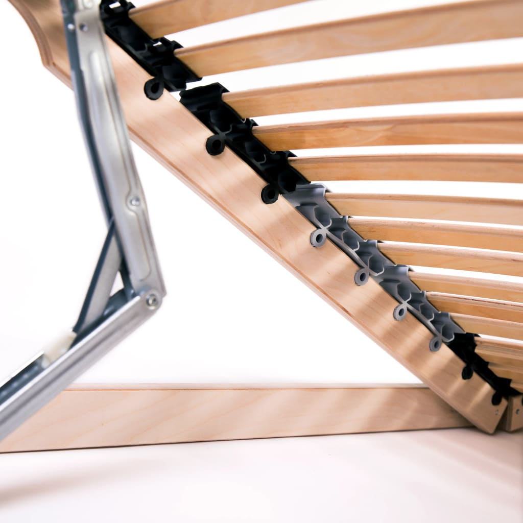 Slatted Bed Base without Mattress with 42 Slats 7 Zones 120x200 cm