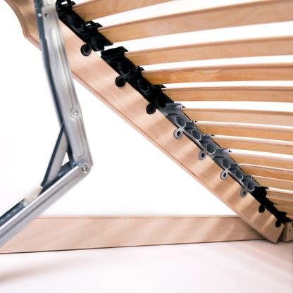 Slatted Bed Base without Mattress with 42 Slats 7 Zones 120x200 cm