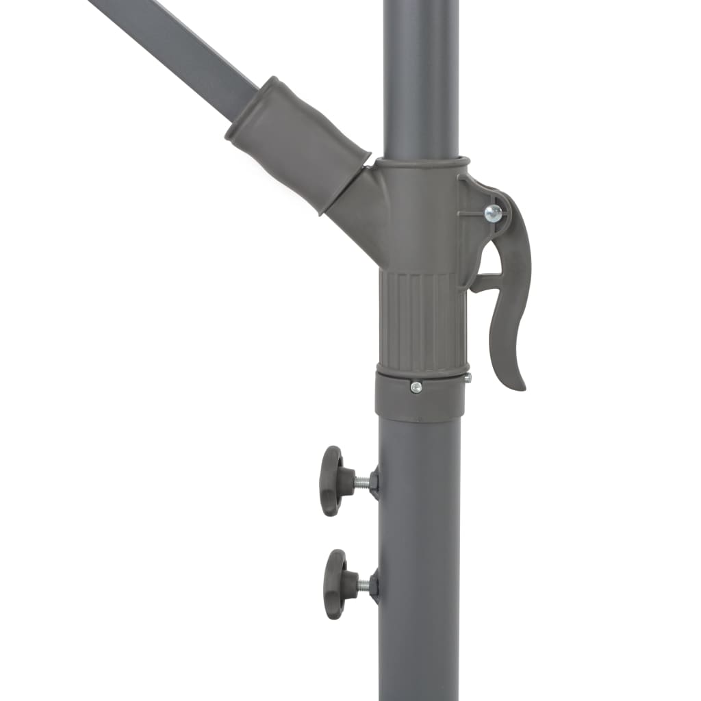 Cantilever Umbrella with Aluminium Pole 300 cm Taupe