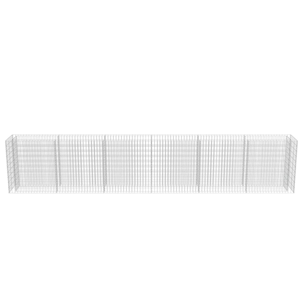 Gabion Raised Bed Galvanised Steel 540x50x100 cm