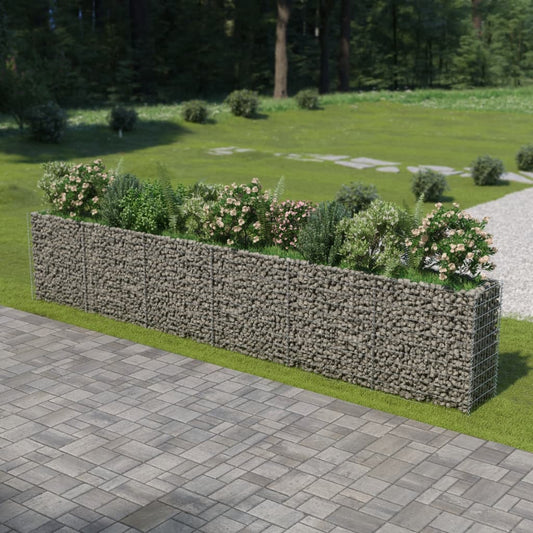 Gabion Raised Bed Galvanised Steel 540x50x100 cm