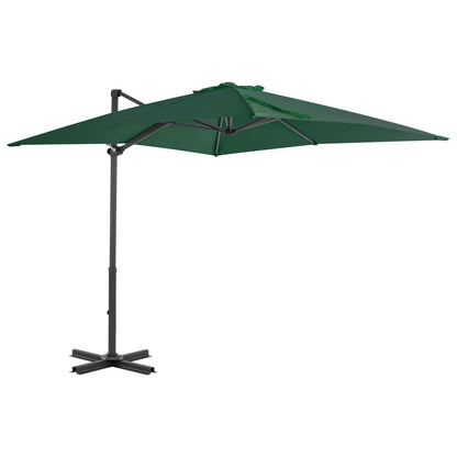 Cantilever Umbrella with Aluminium Pole Green 250x250 cm