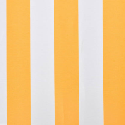 Awning Top Sunshade Canvas Orange & White 450x300 cm