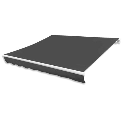Awning Top Sunshade Canvas Anthracite 300x250 cm