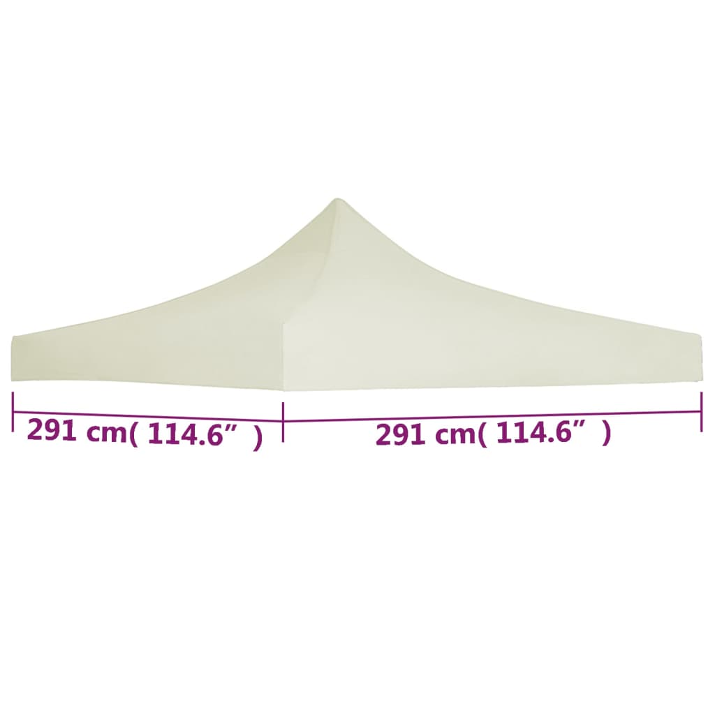 Party Tent Roof 3x3 m Cream