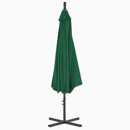Cantilever Umbrella with Steel Pole 300 cm Green