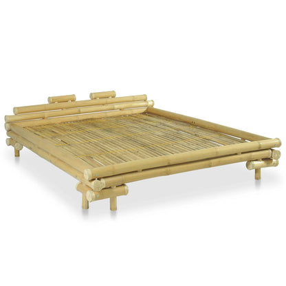 Bed Frame Bamboo 160x200 cm