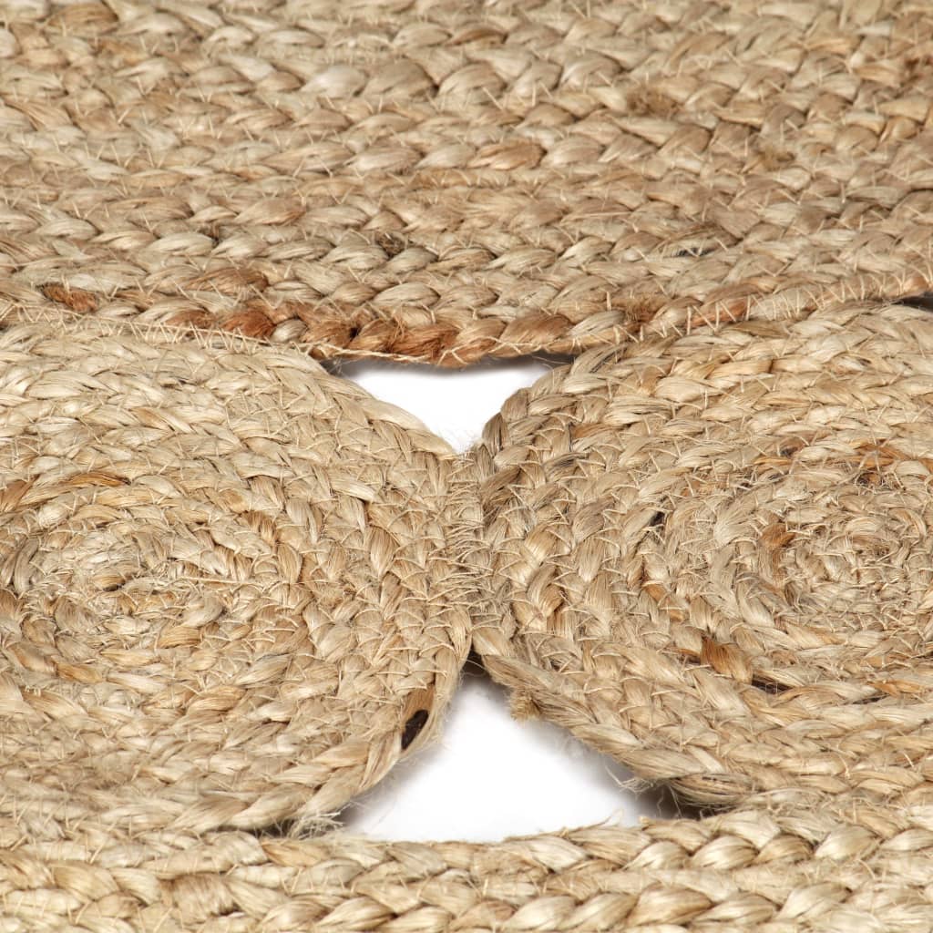 Handmade Rug Braided Jute 150 cm