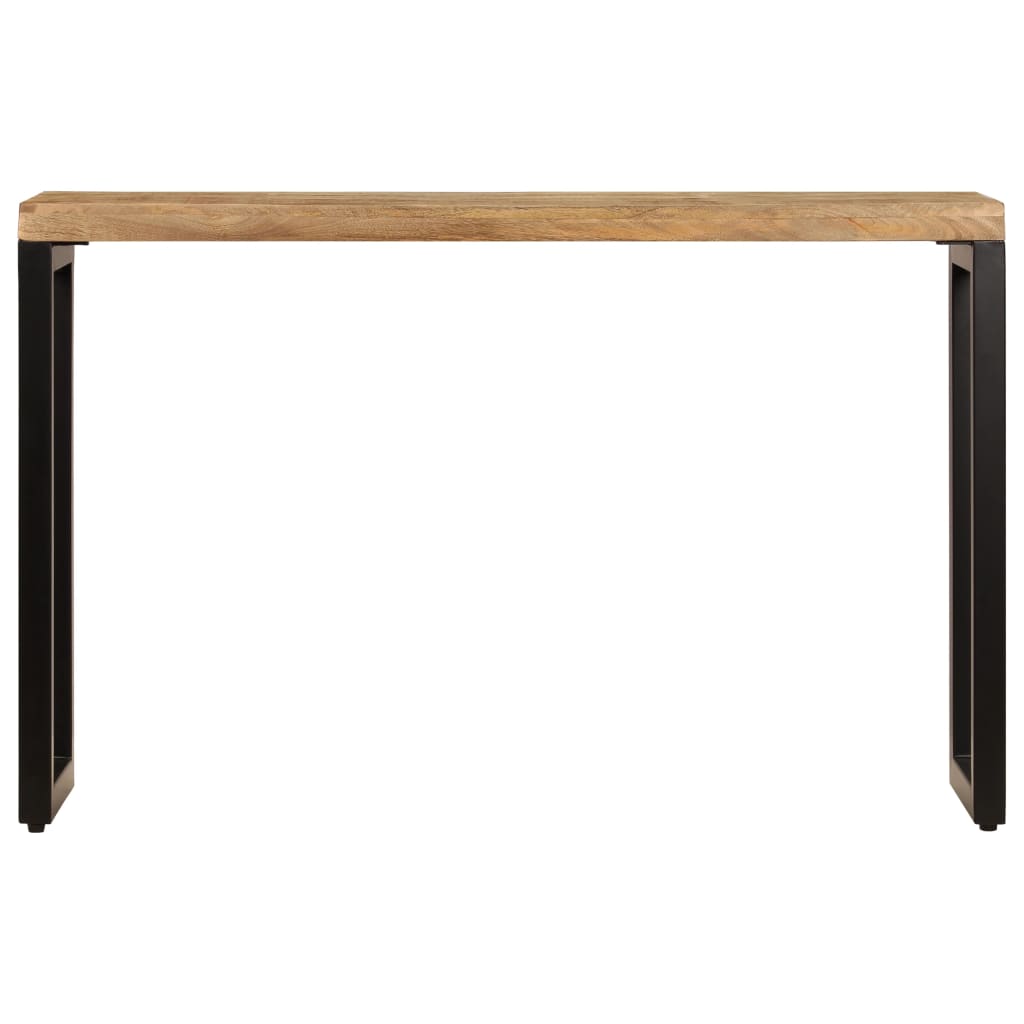 Console Table 120x35x76 cm Solid Mango Wood and Steel