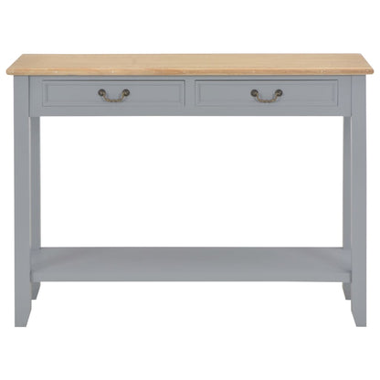 Console Table Grey 110x35x80 cm Wood