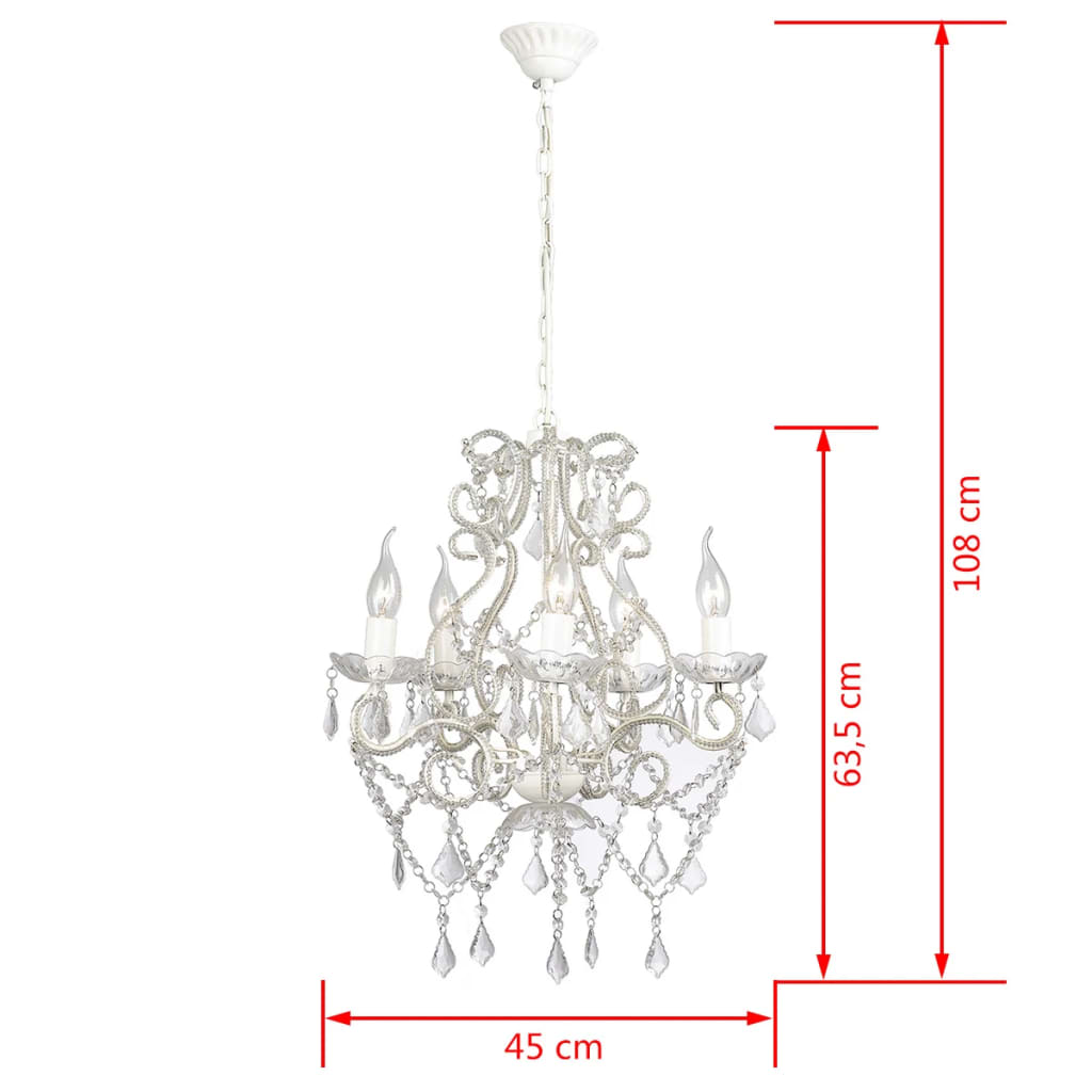 Chandelier with 2800 Crystals E14