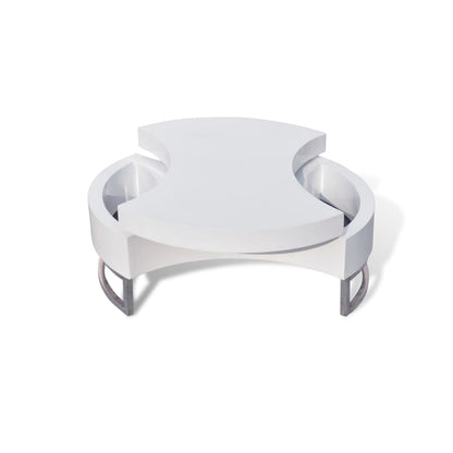 Coffee Table Shape-adjustable High Gloss White